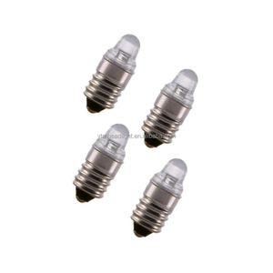หลอดไฟ LED ไฟฉาย E10 LED 0.06W 3V/12V/24V โคมไฟแสดงสถานะ LED 2-4LM ไฟปากกาทางการแพทย์ - Product Image 2