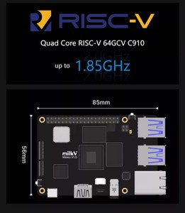 Milk-V Meles TH1520 C910 Kit di sviluppo RISC-V a scheda singola per sostituzione Quad Core per Raspberry Pi 4B - Product Image 6