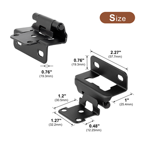 Cổ Điển Kim Loại Sắt Nhiều Doanh Bản <span class=keywords><strong>L</strong></span>ề Cổ Nửa <span class=keywords><strong>L</strong></span>ớp Phủ Góc Bản <span class=keywords><strong>L</strong></span>ề Màu Đen Mộc Bản <span class=keywords><strong>L</strong></span>ề Cho Đồ Nội Thất Tủ Bếp - Product Image 4