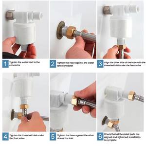 Van phao điều khiển mực nước tự động 1/2 inch, 3/4 inch, 1 inch, thiết bị điều khiển bổ sung nước tự động, van điều khiển bể nước, tháp nước, van phao - Product Image 4