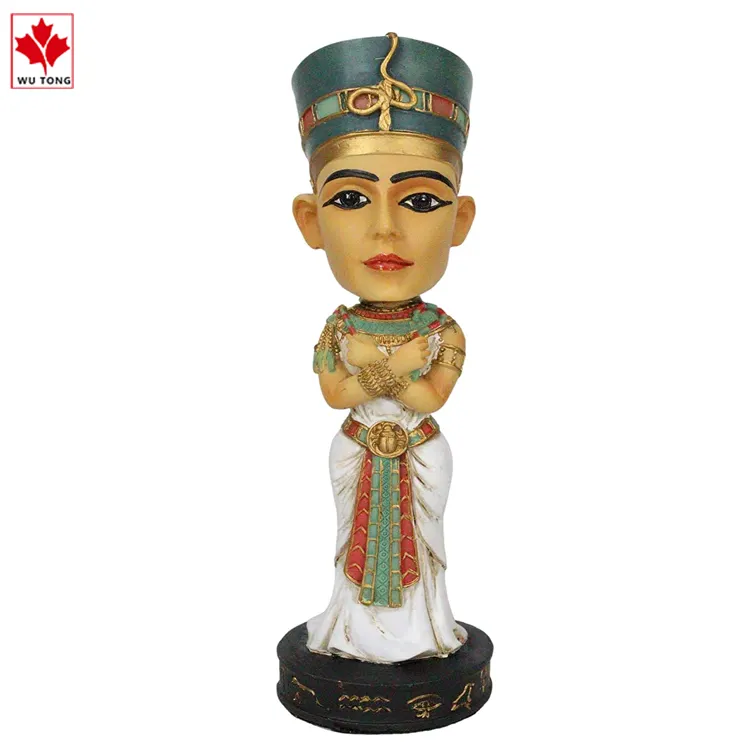 Hars Figuur Ambachten Decoratie 3d Egyptische Koningin Sculptuur Standbeeld Voor Thuis Kantoor Decor