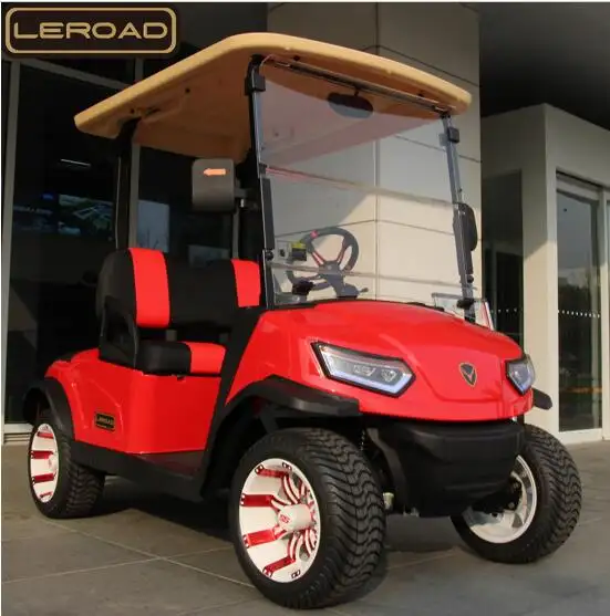 Carrelli da golf elettrici LEROAD EV golf car a 2 posti con batteria al litio/batterie al piombo/batterie gel