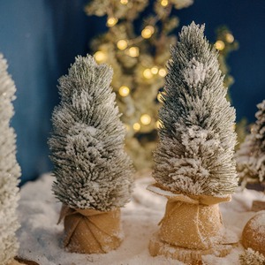 Xmas Full <strong>Tree</strong> Festive Holiday Decor Snowy Xmas Pine <strong>Tree</strong> Wood Stand Artificial Snow Flocked Christmas <strong>Tree</strong> - Product Image 5