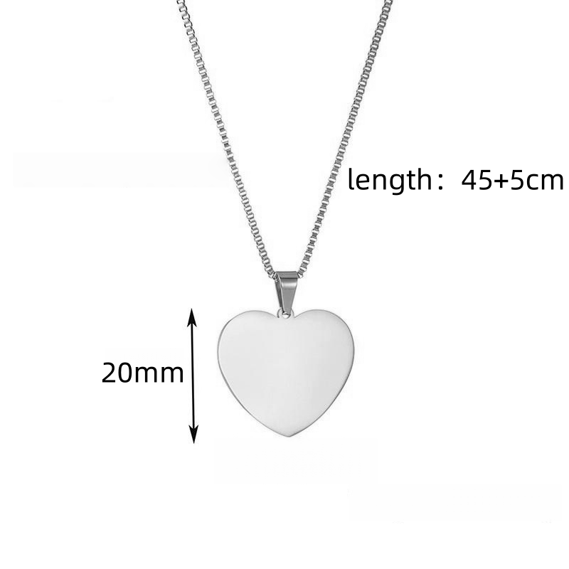 silver-20mm heart