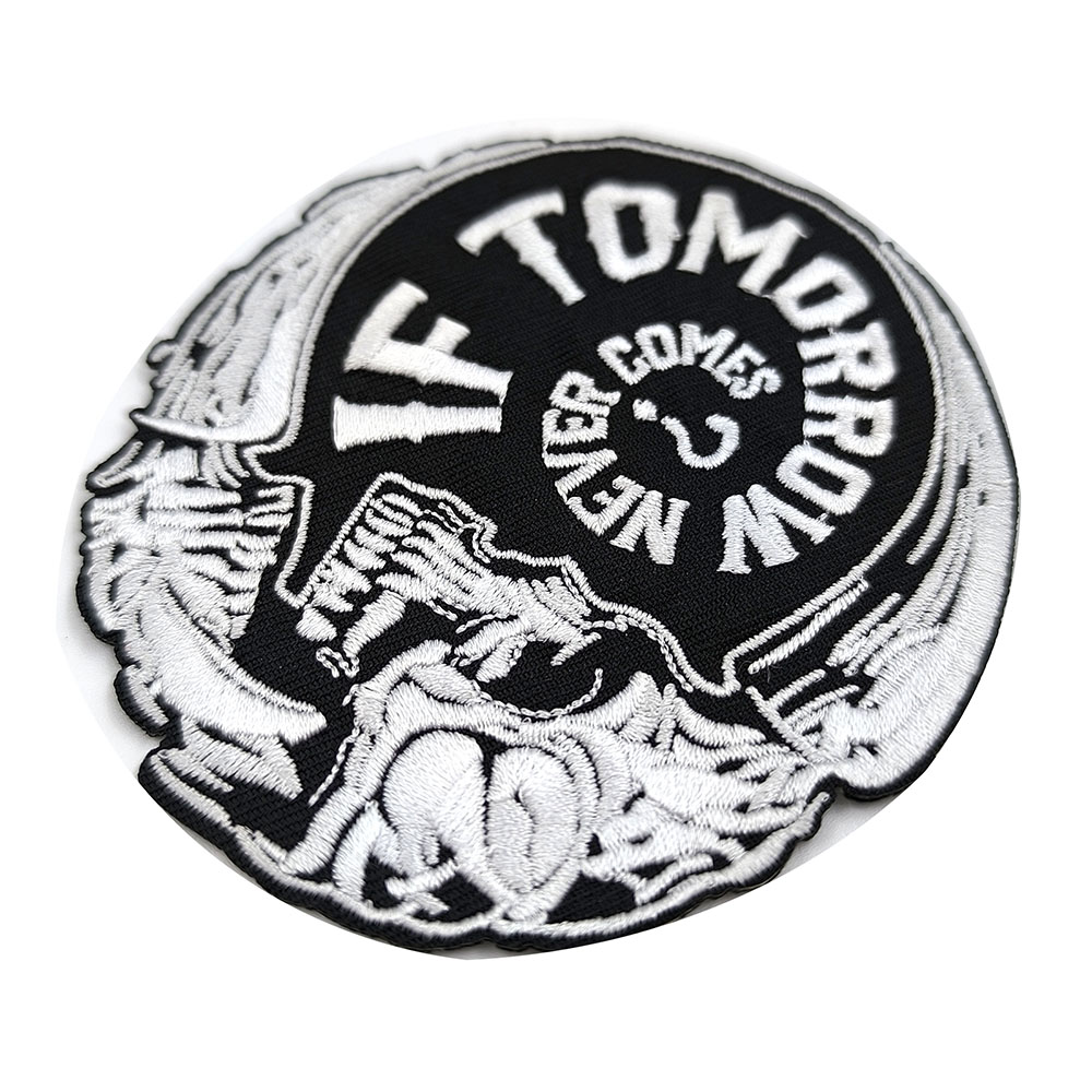 If tomorrow never com Iron on patches