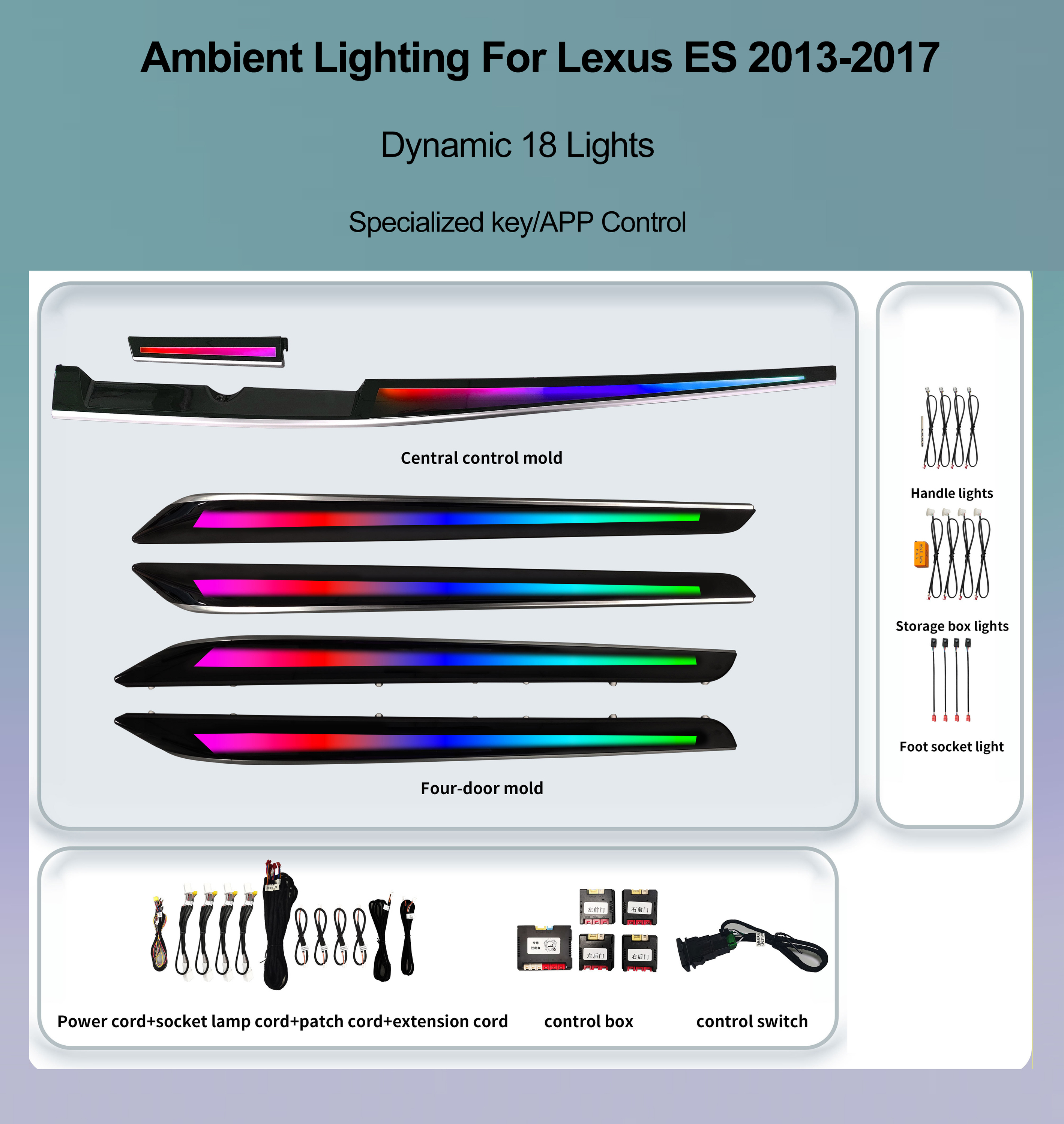 18 lumières dynamiques
