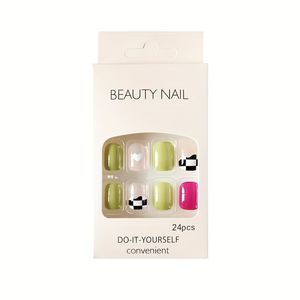 Wholesale <strong>Custom</strong> Logo Nail <strong>Display</strong> Paper Boxes Clear <strong>Window</strong> Packaging <strong>Box</strong> for Press on Nail - Product Image 2
