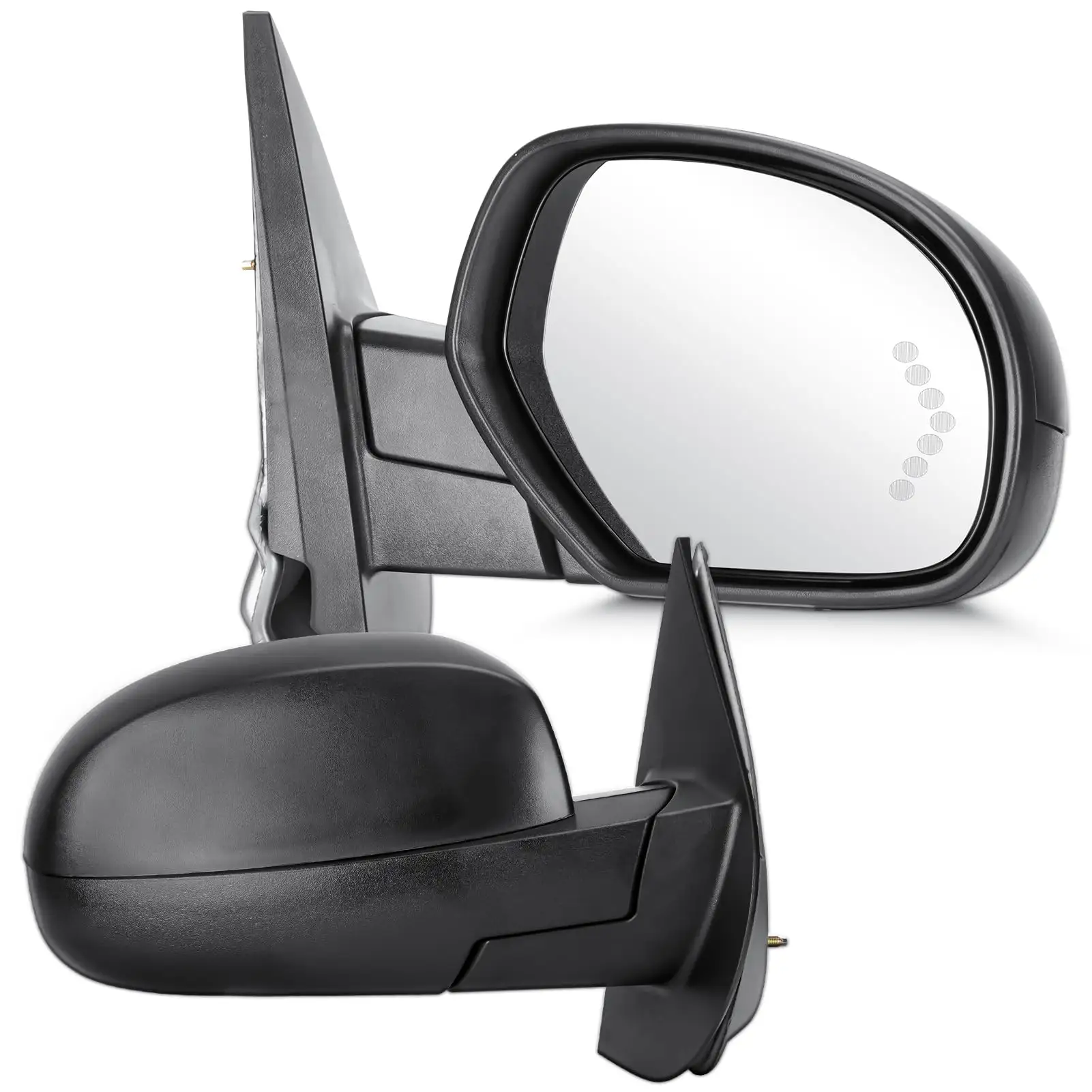 Manual Folding Tow Mirrors Power Heated Towing Mirrors 2007-2013 For GMC Sierra 1500