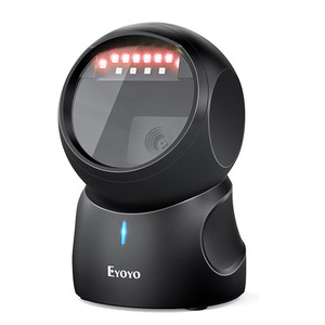 Eyoyo-Lector de código de barras con cable QR 1D 2D, manos libres, omnidireccional, automático, de escritorio, escáner para POS, PC, supermercado - Product Image 1