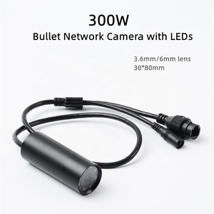 Direct Sales Small Type 1080P 3MP Network <strong>Camera</strong> Infrared <strong>IP</strong> <strong>Camera</strong> with <strong>LEDs</strong> 3.6mm/6mm Lens RJ45 Port 30*80mm - Product Image 2