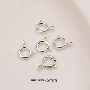 Toplu toptan kapatma cıvata bahar yüzük 5/6/7mm 14k 18k altın gümüş el yapımı DIY takı yapma bileşenleri uç toka Hoop yüzük - Product Image 3
