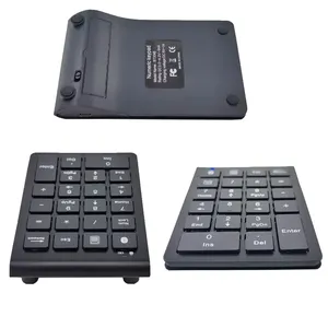 Teclado numérico inalámbrico Bluetooth 22 teclas Mini teclado numérico para portátil, escritorio, PC Windows, iOS, Android