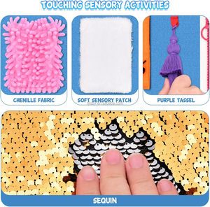 Fidget Blanket for Elderly Adults and Seniors, Gift Game and <strong>Toy</strong> for Alzheimer's or Dementia Busy Blanket - Product Image 3