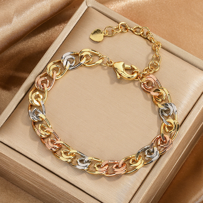 Colored gold bracelet16cm+5cm