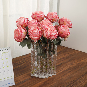 Modern lüks ev dekorasyonu Art Deco tasarım birincil cam vazo fabrika iç için üstün buzul şekilli masa <span class=keywords><strong>Centerpiece</strong></span> - Product Image 5