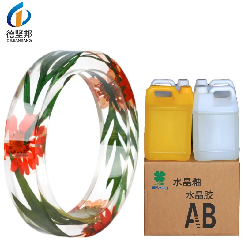 High Gloss Arts Epoxy Resin AB Glue Crystal Clear Handmade Craft Jewelry Glue in Wood Adhesive