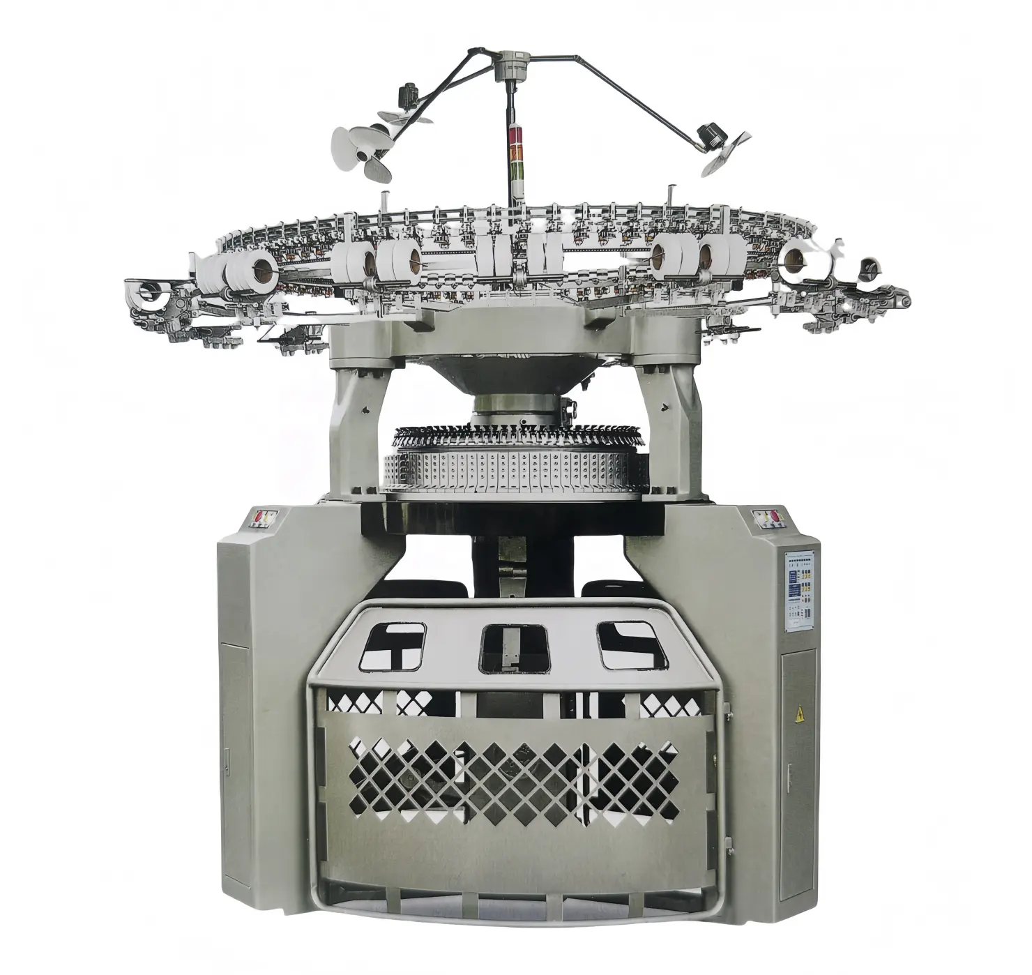 Máquina de tricô circular HuanS CraftSync Digital Super Alta Velocidade Produtividade Dupla Costela