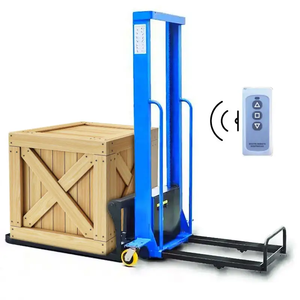 1Ton Portable Stacker Truck with <strong>Auto</strong> Lift for Efficient <strong>Loading</strong> <strong>and</strong> <strong>Unloading</strong> of Goods Electric Pallet Forklift Easy to Operate