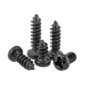Phillips yuvarlak kafa akıllı vida Pan kafa küçük vida siyah M1 M1.2 M1.4 M1.7 M1.8 M2 M2.3 M2.6 M3 M3.5 M4 M5 - Product Image 1