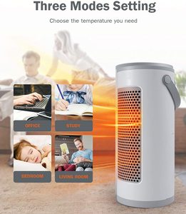 เครื่องทําความร้อนไฟฟ้าแบบพกพา 2000W, ตัวจับเวลาในตัวพร้อมรีโมทคอนโทรล, พัดลมทําความร้อนแบบทิปโอเวอร์และป้องกันความร้อนสูงเกินไป - Product Image 6