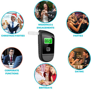 Profesyonel dereceli taşınabilir oto elektronik alkol hızlı doğru dijital LCD ekran kan alkol test cihazı - Product Image 5