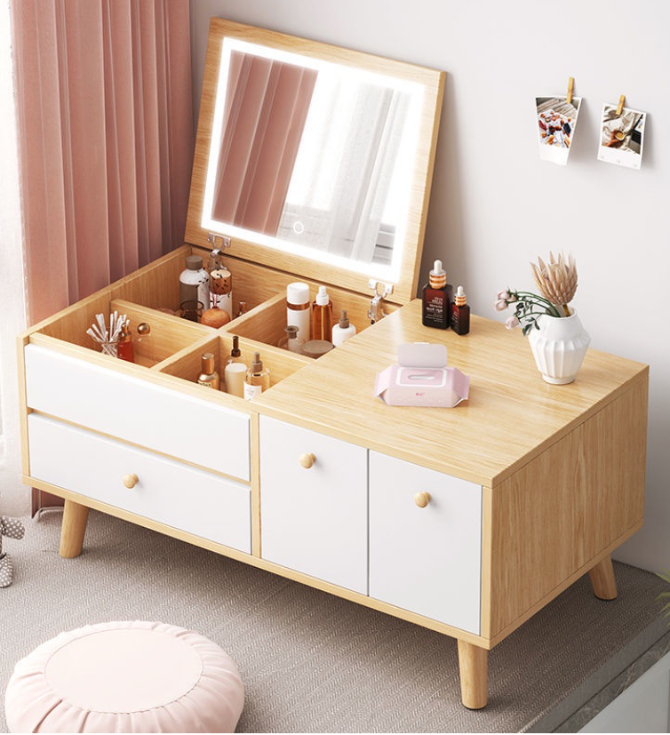 Dressing Table Bedroom Simple Dressing Cabinet Multi-Functional Makeup Table Bedroom Furniture
