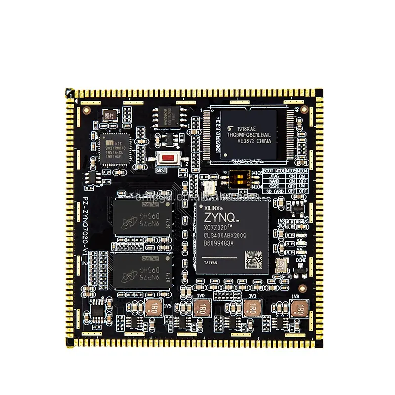 PZ7020-SOM Puzhi Xilinx SOC zynq 7000 XC7Z020แผงแกน FPGA ระบบเกรดอุตสาหกรรมบนโมดูล7020หลุมแสตมป์