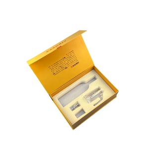 定制标志红酒套装包装灰色纸板纸质礼品盒单750毫升酒瓶 - Product Image 6