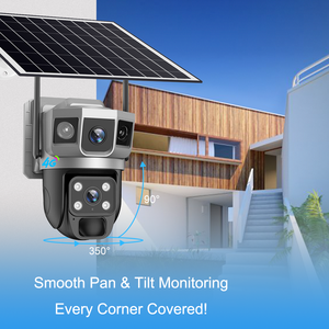 12mp V380 Pro Solar Wireless Wifi Dual Lens <strong>Security</strong> <strong>System</strong> With Ptz <strong>Motion</strong> <strong>Detection</strong> 4g Sim Card Cctv Surveillance Solar Camera - Product Image 5