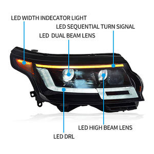 For the Most Popular 2018-2022 Latest Model Range Rover with <strong>LED</strong> Headlights, <strong>12V</strong>, White, 8000K Color Temperature Condition. - Product Image 3
