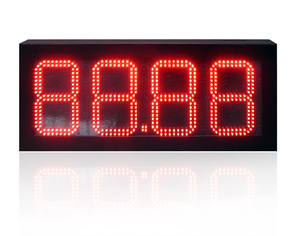Blend-LED 12 Zoll 888,8 rot wasserdichte Fernbedienung digitale Gas Preis schild LED Anzeigetafeln für Tankstelle - Product Image 1