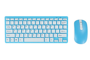 BT + 2,4 Modo dual Slim Silent Mini Keyboard & Mouse Set Interfaz USB Diseño ergonómico 2 Teclado recargable con batería seca - Product Image 2