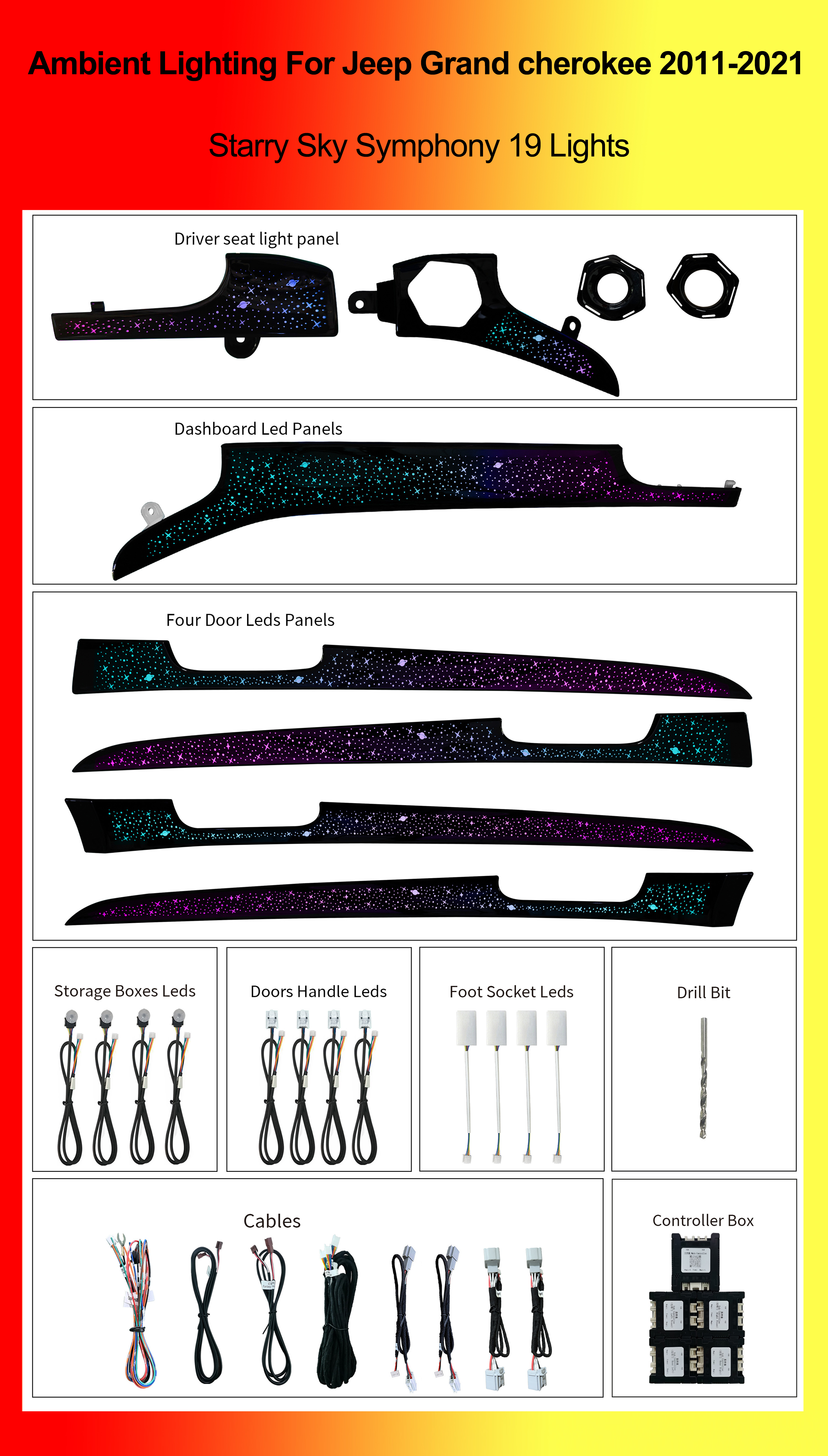 Starry Sky Symphony 19 Lights