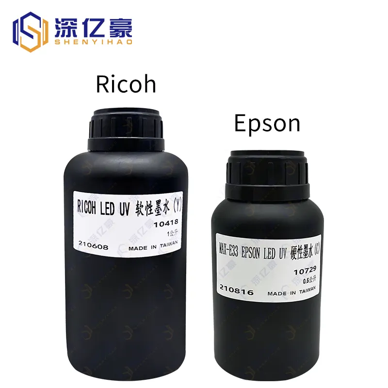 Оригинальные УФ-чернила 1000 мл, Тайвань Dongzhou, УФ-чернила для Ricoh LED Gen5, УФ-чернила для печатающей головки Epson