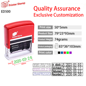 Tùy chỉnh tự-mực con dấu cao su cho văn phòng sử dụng ngày + văn bản tem cho tiền gửi Ngân hàng nhận được trả tiền fax gửi qua <span class=keywords><strong>email</strong></span> tem - Product Image 6