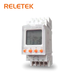 RELETEKデジタルタイマースイッチダブル多機能タイマーAC/DC24-264Vマイクロ秒自動タイマースイッチ時間遅延スイッチ - Product Image 1