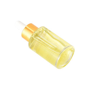 Logotipo personalizado 15ml 30ml 50ml Vazio Redondo Transparente Essencial Tamanho Diferente Óleo Essencial Etiquetas De Vidro Cosmético Dropper Garrafas