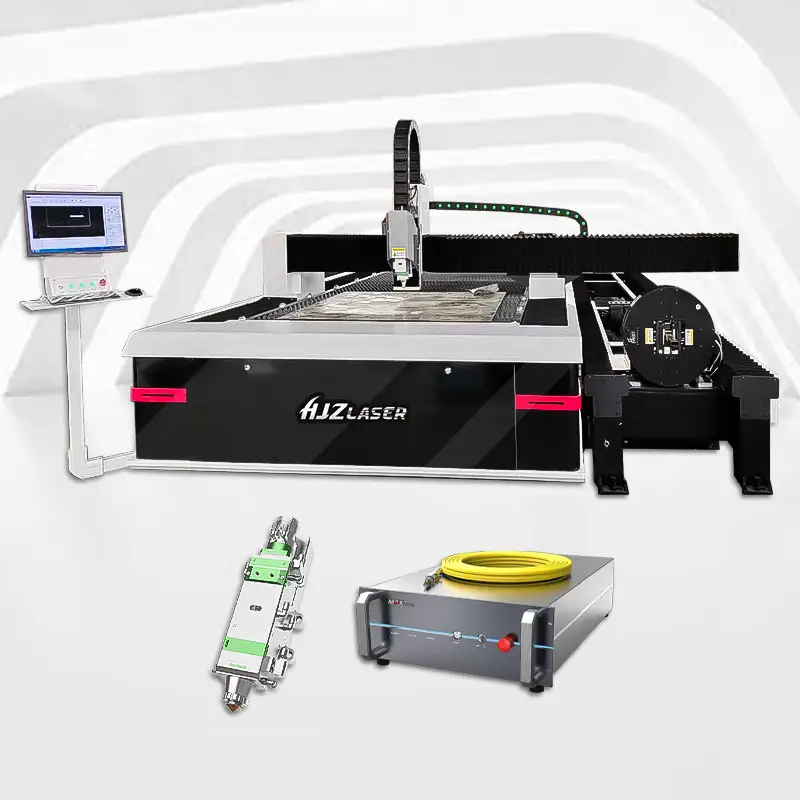 Máquina de corte a laser de fibra de metal para tubo industrial Cnc 3015 placa de metal com preço barato