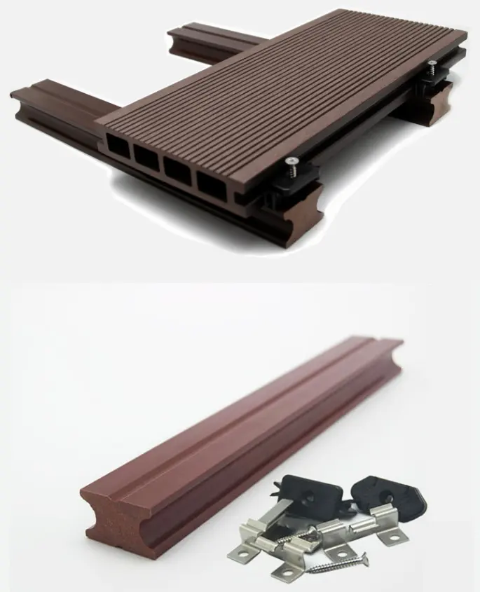 Milieuvriendelijk Outdoor Wpc Accessoires Decking Clip En Schroeven Rvs Materialen Wpc Vloeren Wandpaneel Gebruikt