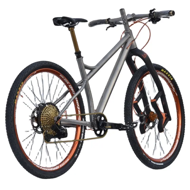 ¡Producto en oferta! Marco de bicicleta de titanio de 27,5/29 ", marco de bicicleta gruesa de 26er con tubo de cabeza cónico