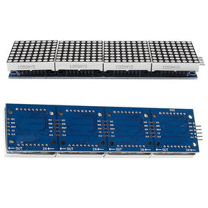 Para MAX7219 Dot <span class=keywords><strong>Matrix</strong></span> Módulo 32x8 4 em 1 Display <span class=keywords><strong>LED</strong></span> Módulos Drive com Fios 5Pin para <span class=keywords><strong>Arduino</strong></span> Raspberry Pi - Product Image 5