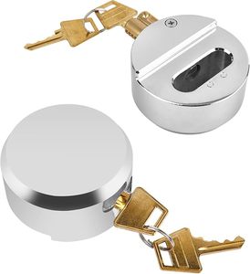 Van kilit yüksek güvenli asma kilit çile seti ile anahtar 73mm gizli kelepçe garaj kapı kilidi sabitleme cıvataları ile hokey Puck asma kilit - Product Image 6