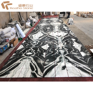 Piastrelle di pietra di marmo bianco Panda prezzo di fabbrica della cina