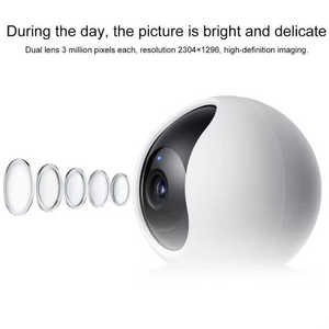 Xiao mi akıllı kamera C300 çift Lens 3mp Ai algılama kablosuz Ip güvenlik kamera desteği xiao mi HyperOS - Product Image 5