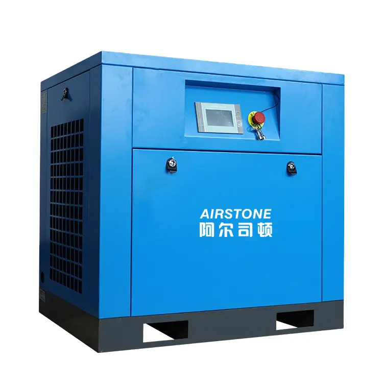 Low noise 1.1m3/min compressor de ar 7.5kw 10hp rotary stationary screw air compressor for industrial use