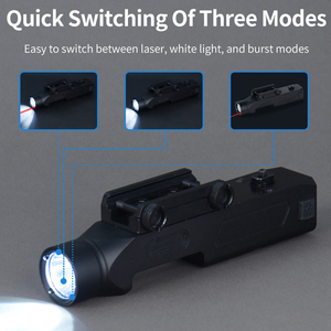 Yeni tasarım taktik el feneri 1000LM yüksek parlaklık avcılık el feneri IP65 su geçirmez yeşil lazer LED taktik yakıcılar - Product Image 5