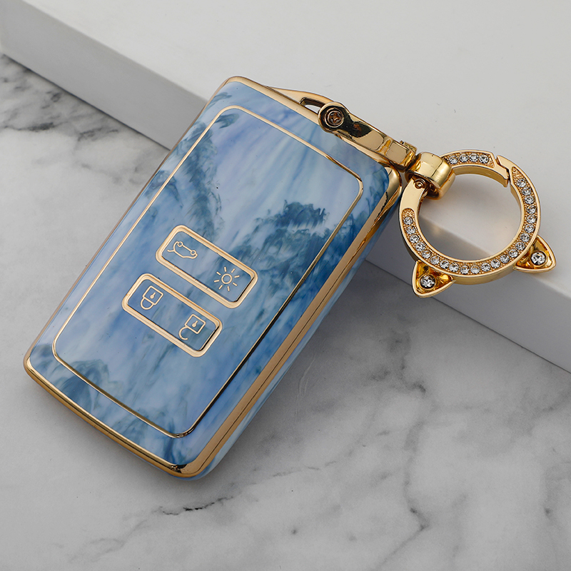 Blue+Key Ring