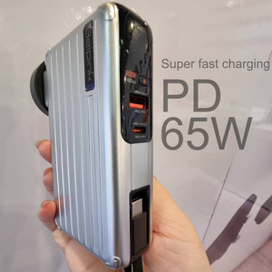 Super Fast Charging 10000mAh Four-in-<strong>One</strong> Power Bank Dual-Mode Travel <strong>Charger</strong> with Built-in Wall Plug - Product Image 3