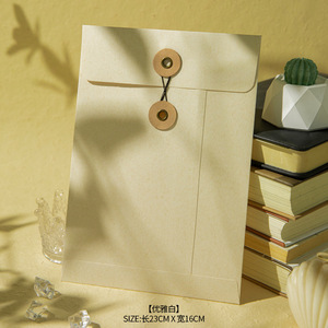 Custom <strong>Envelope</strong> With <strong>Button</strong> logo Packing Document Thank You Gift Cards Kraft Paper <strong>Envelope</strong> With <strong>String</strong> - Product Image 4