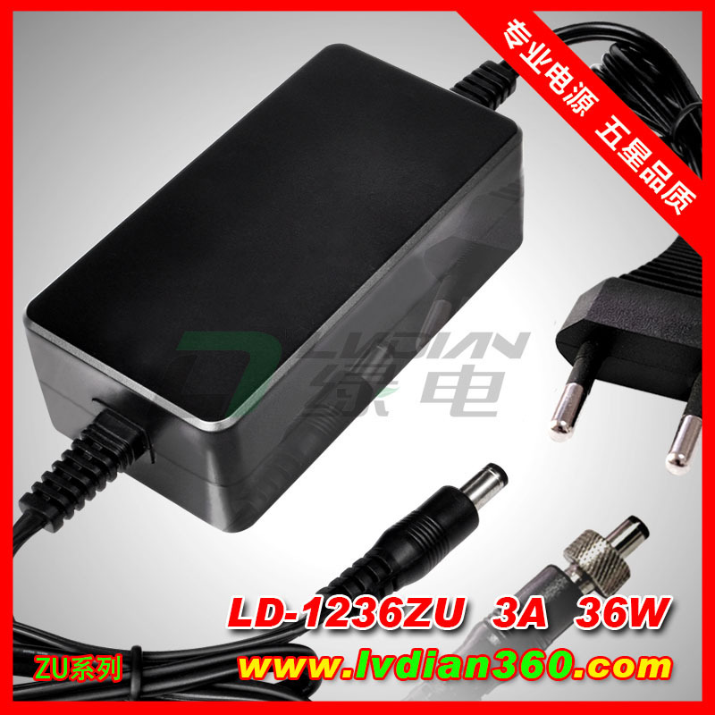 LD-1236ZU 12V 3A 36W มาตรฐานยุโรป